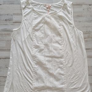 Skies Are Blue Airika Lace Front TOP L White